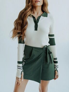 Fore All Royal Ribbed Long Sleeve- Cream